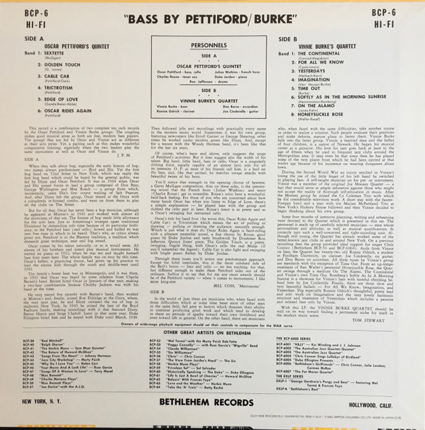 Bass By Pettiford/Burke