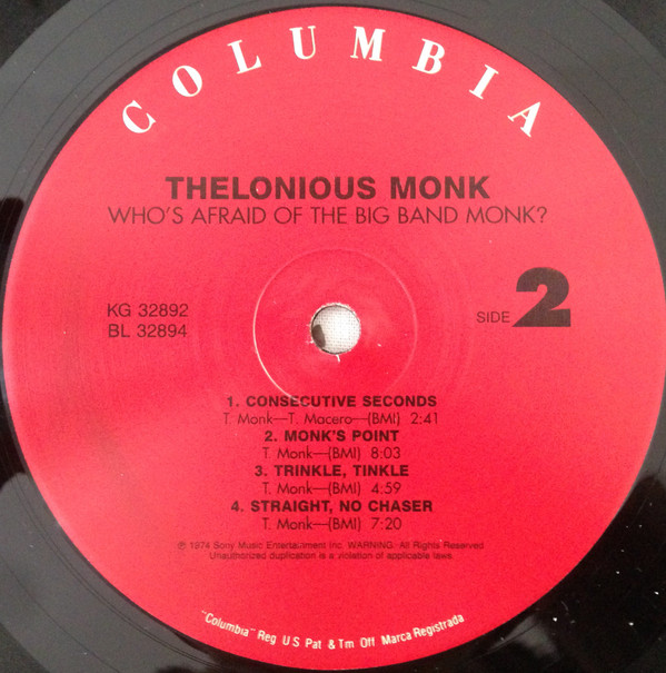 Who's Afraid Of The Big Band Monk?