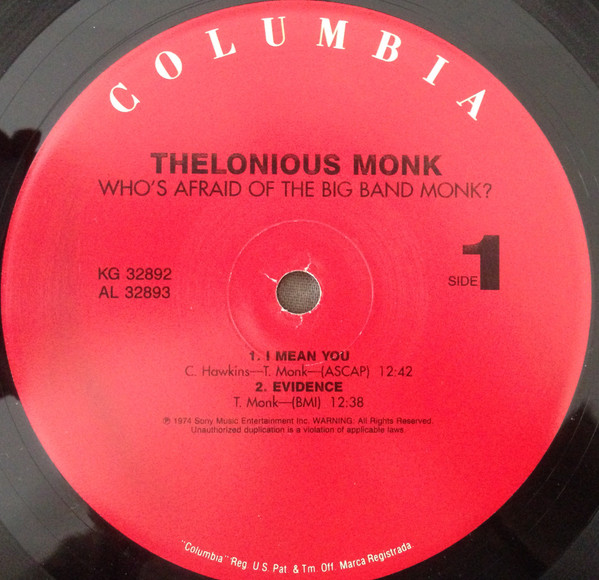 Who's Afraid Of The Big Band Monk?
