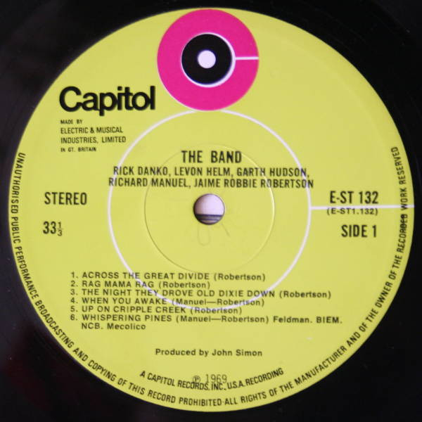 The Band - The Band | Capitol Records (E-ST 132) - 4