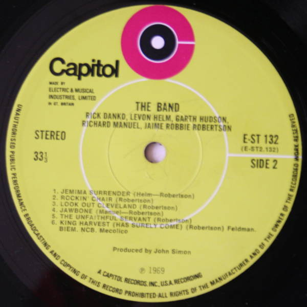 The Band - The Band | Capitol Records (E-ST 132) - 5