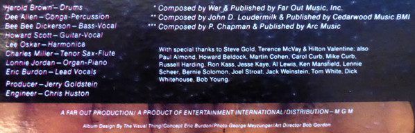 Eric Burdon Declares "War"