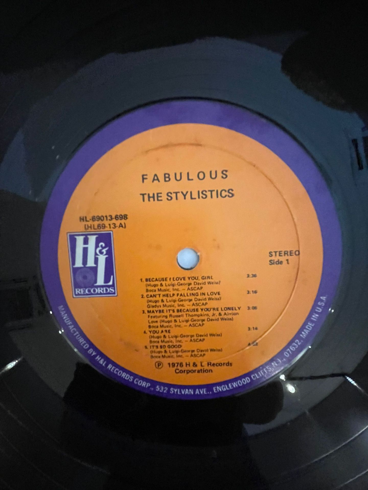 The Stylistics - Fabulous | H & L Records (HL-69013-698) - 5 The Stylistics - Fabulous | H & L Records (HL-69013-698) - 5