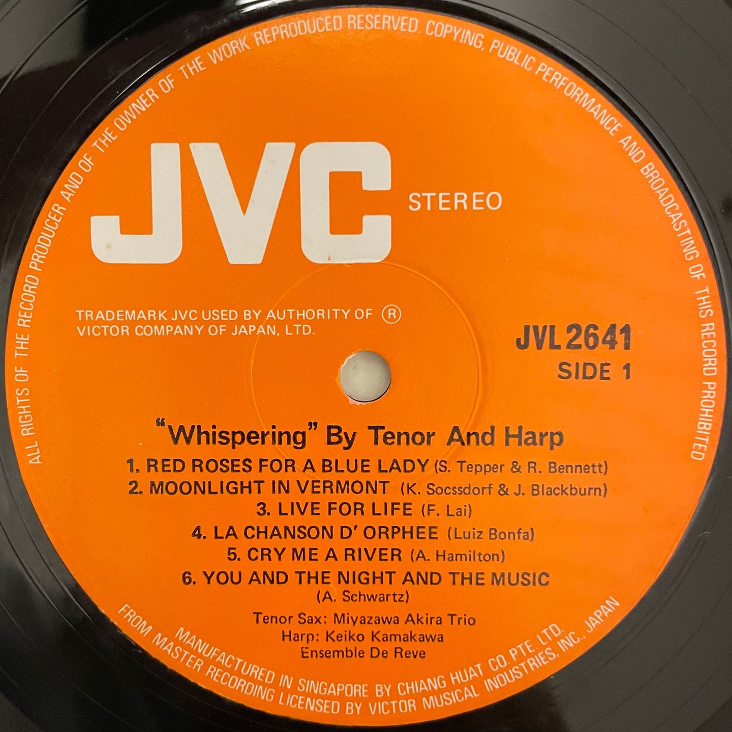"Whispering" By Tenor And Harp
