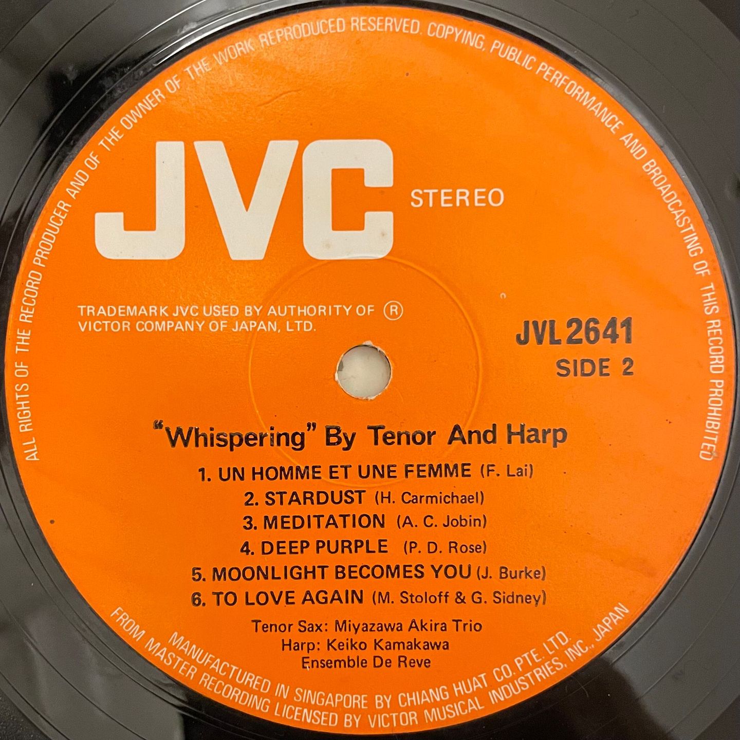 "Whispering" By Tenor And Harp