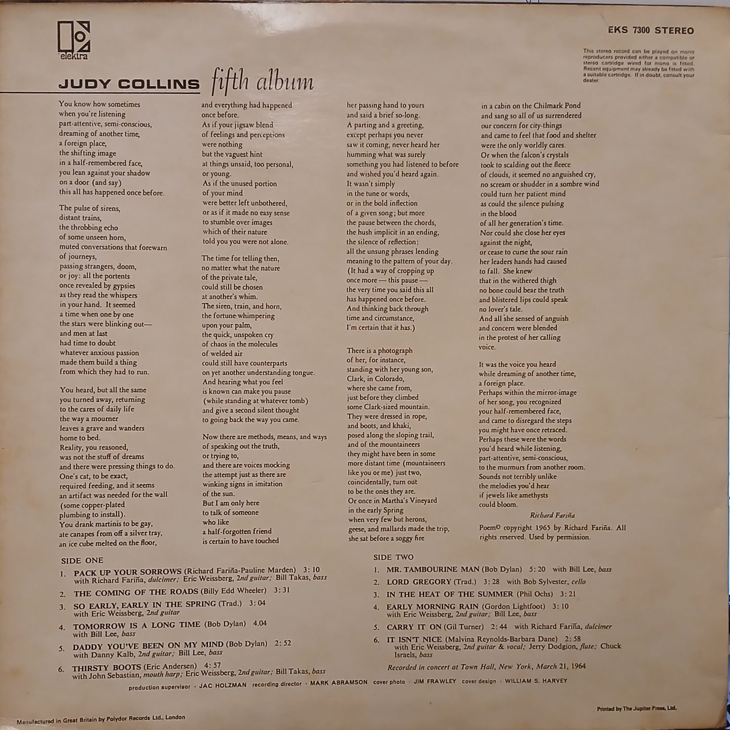 Judy Collins' Fifth Album