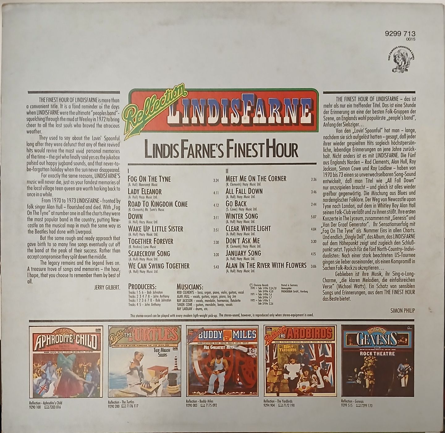 Reflection - Lindisfarne's Finest Hour