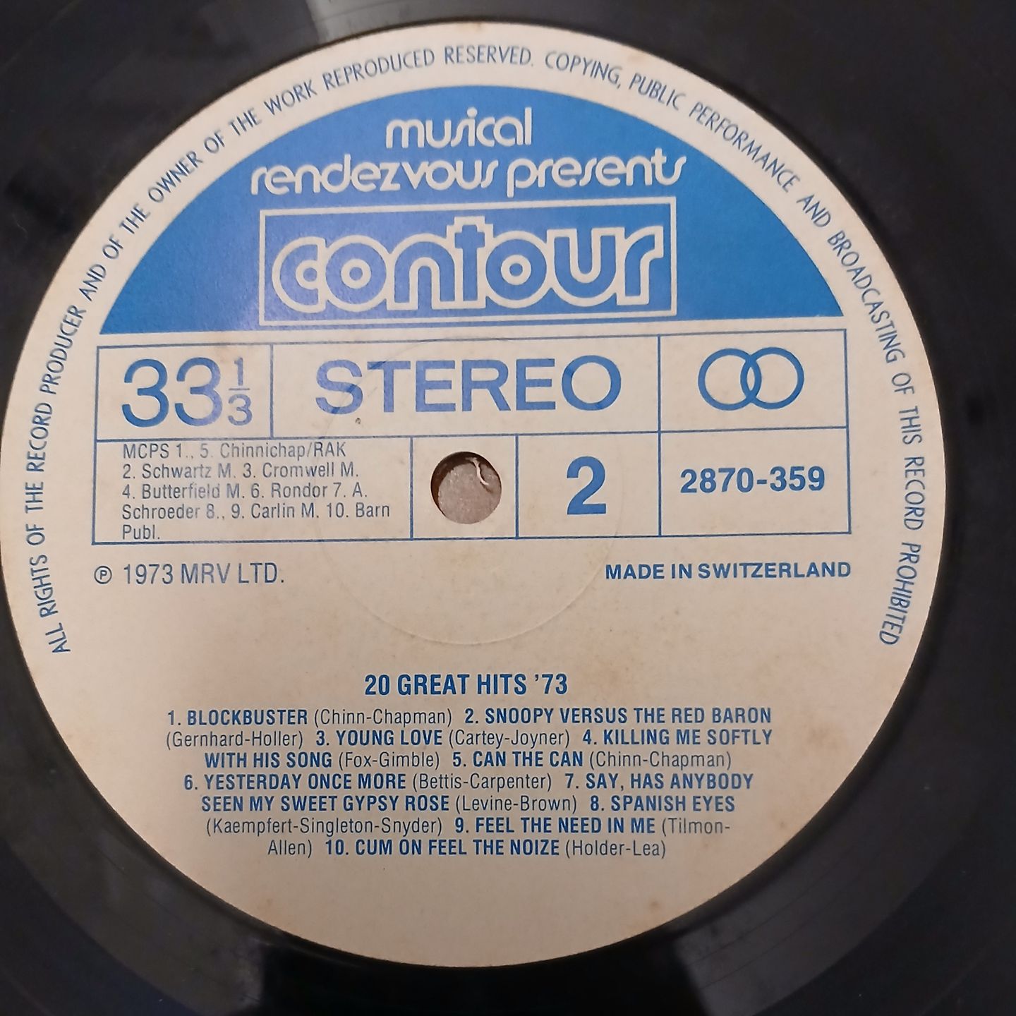 20 Great Hits Of '73