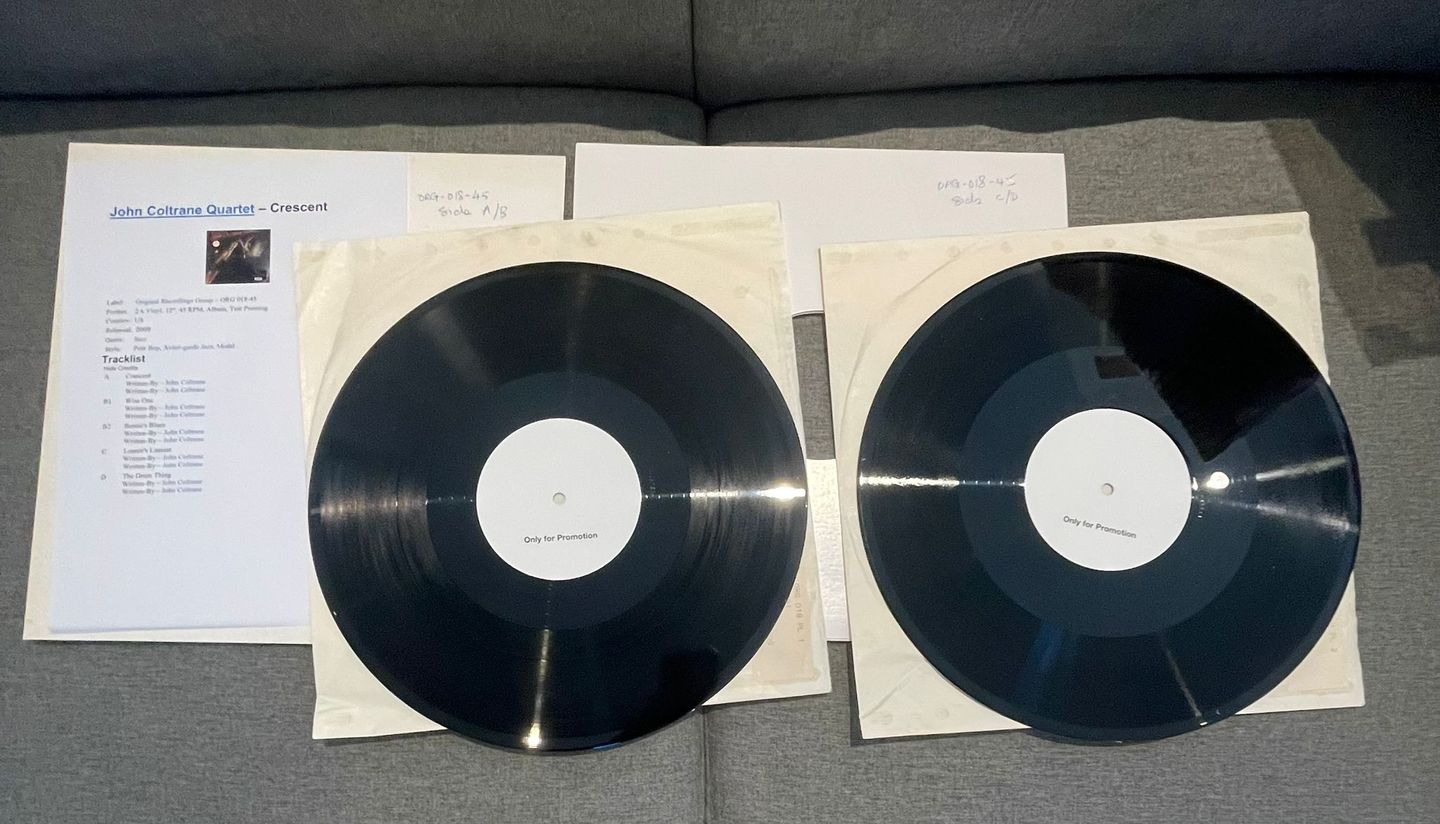 John Coltrane Quartet - Crescent | Original Recordings Group (ORG-018-45) - 2