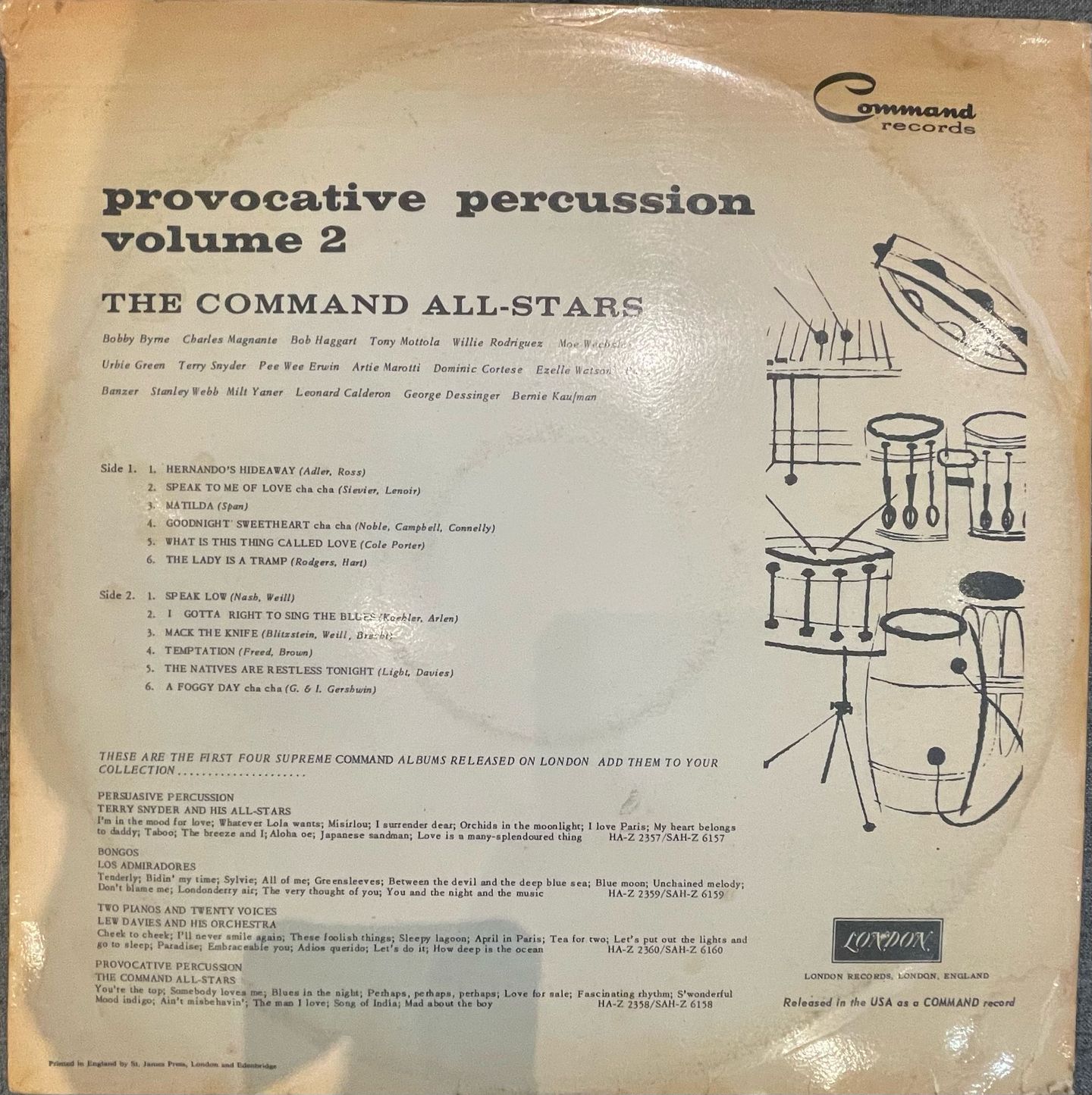 Command All-Stars - Provocative Percussion Volume 2 (Mono) | London Records (SAH-z.6167) - 2 Command All-Stars - Provocative Percussion Volume 2 (Mono) | London Records (SAH-z.6167) - 2