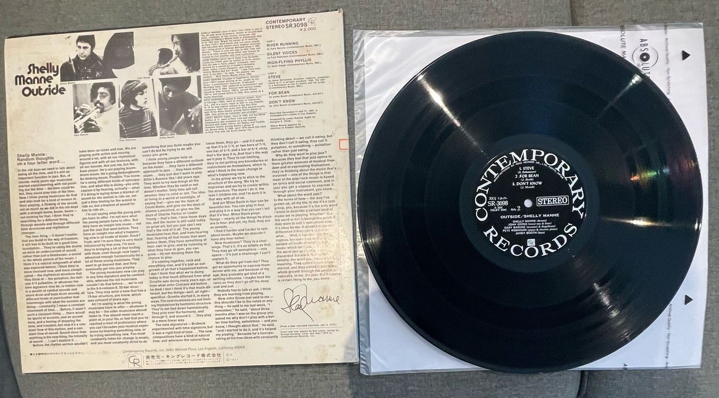Selly Manne - Outside | Contemporary Records (SR-3098) - 3