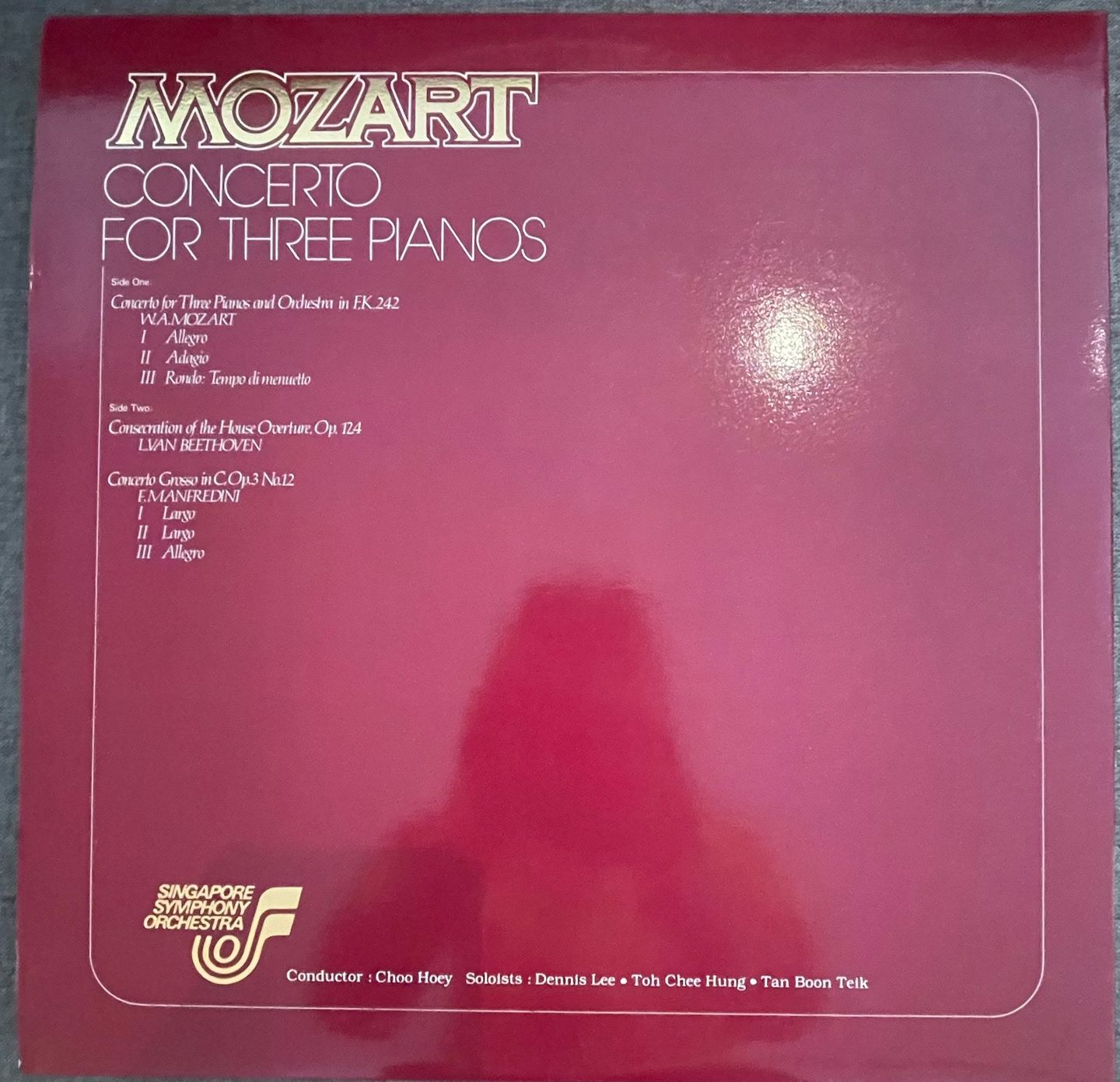 Singapore Symphony Orchestra - Mozart Concerto for Three Pianos Souvenir Album | Singapore Symphony Orchestra (None) - 2