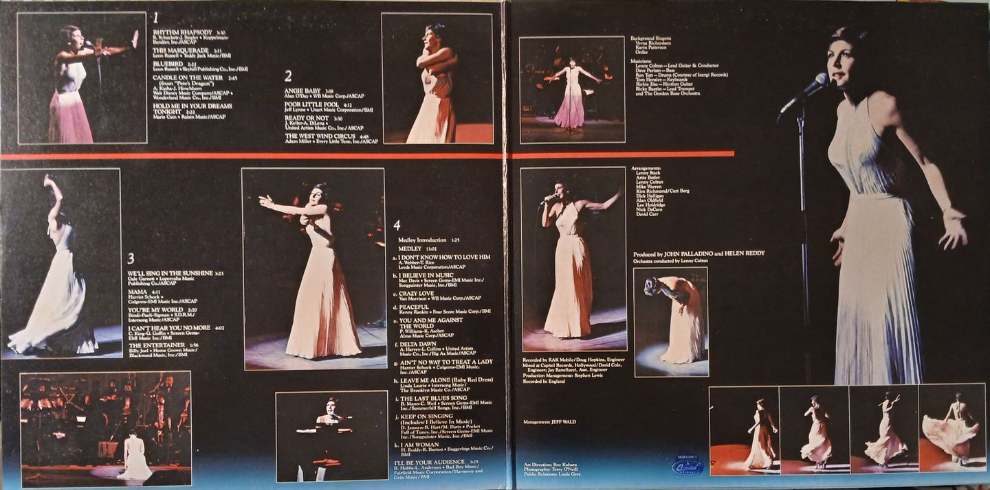 Helen Reddy - Live In London | Capitol Records (SKBO 11873) - 2