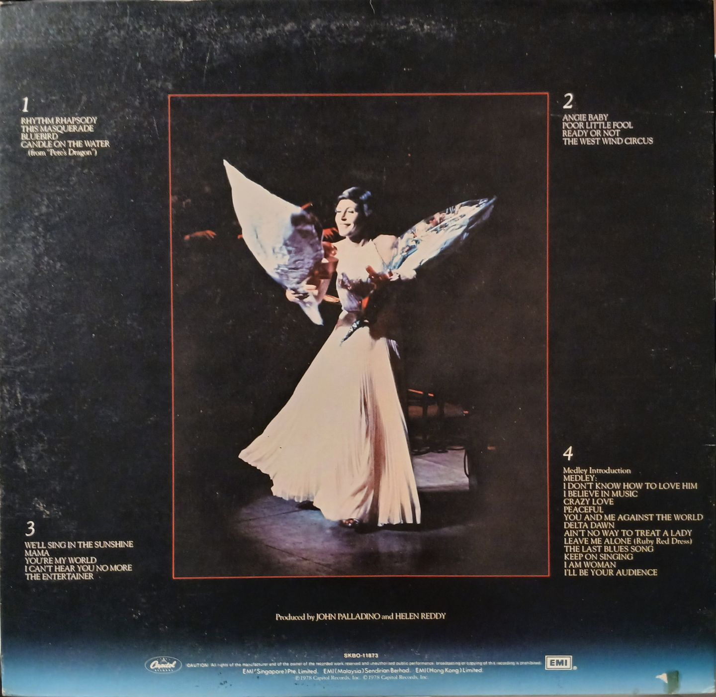 Helen Reddy - Live In London | Capitol Records (SKBO 11873) - 3