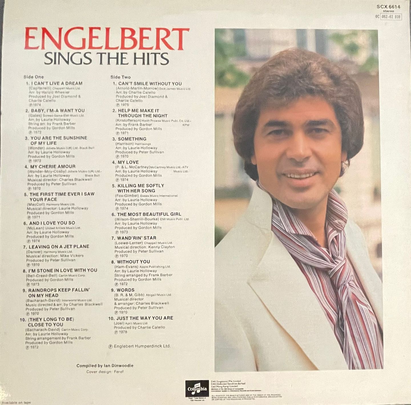 Engelbert Humperdinck - Engelbert Sings The Hits | Columbia (SCX 6614) - 2 Engelbert Humperdinck - Engelbert Sings The Hits | Columbia (SCX 6614) - 2