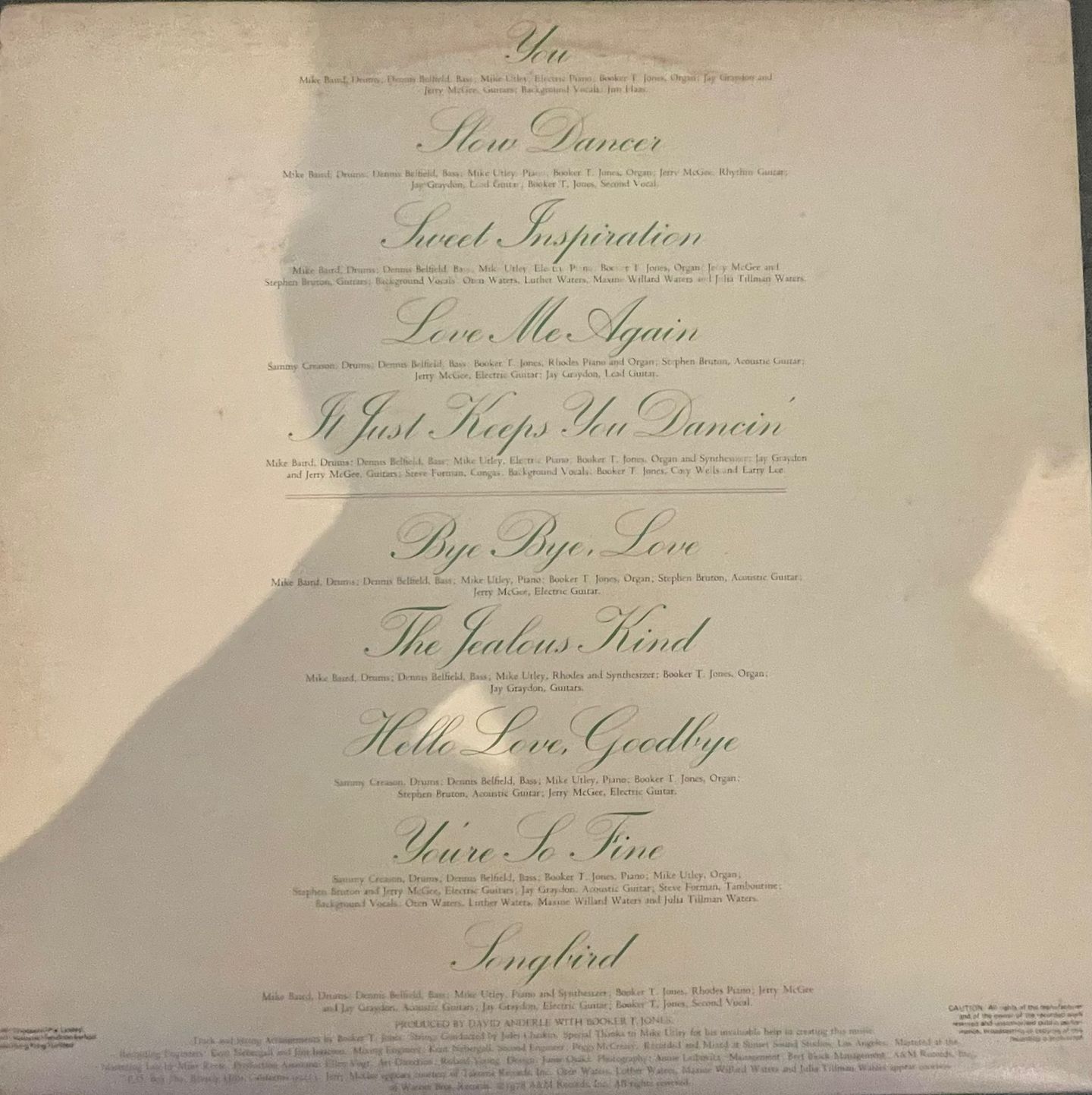 Rita Coolidge - Love Me Again | A & M Records (SP-4699) - 2
