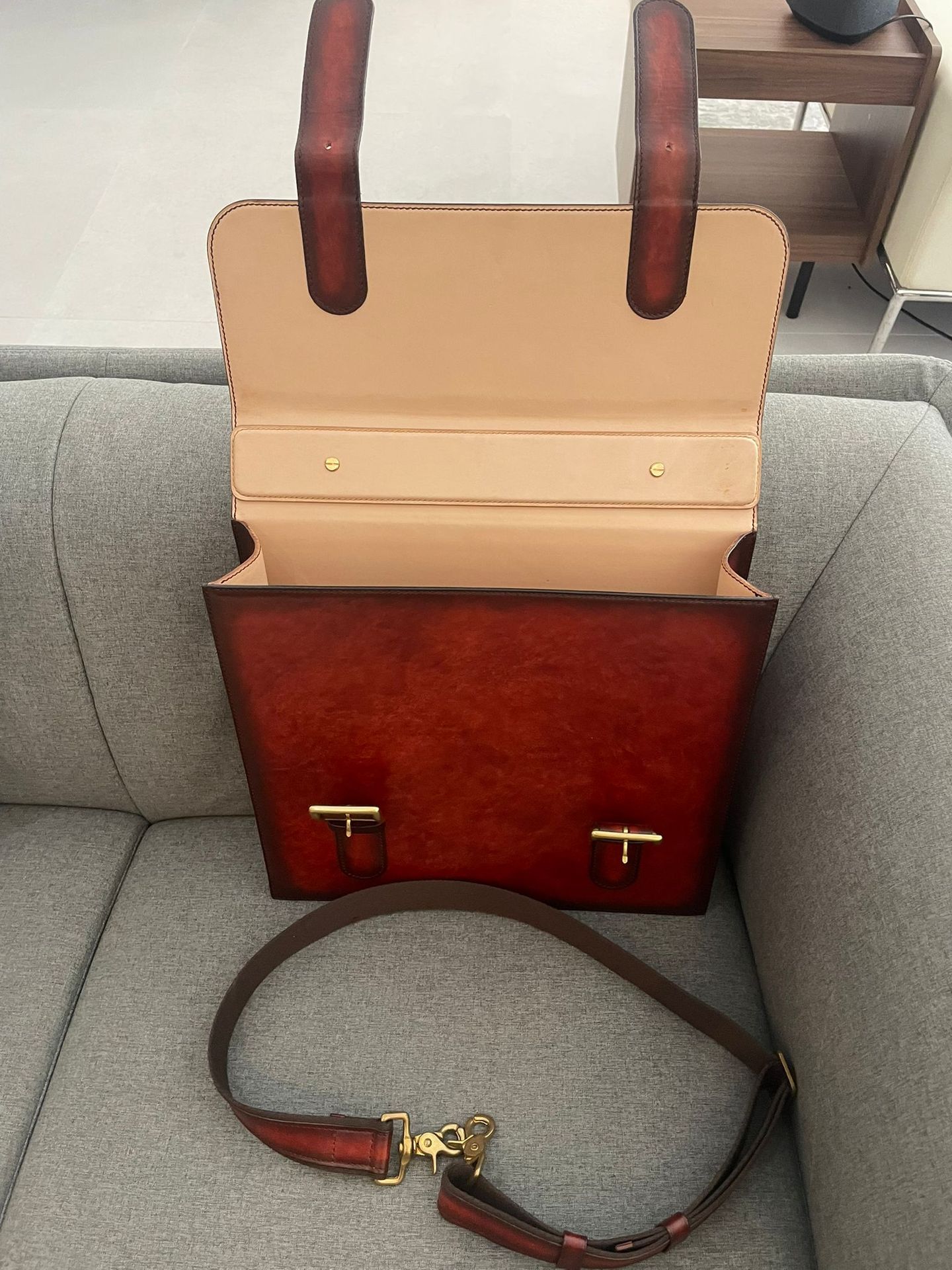 Absolute Records - Limited Edition Handmade Leather Vinyl Record/ Office Bag - 3