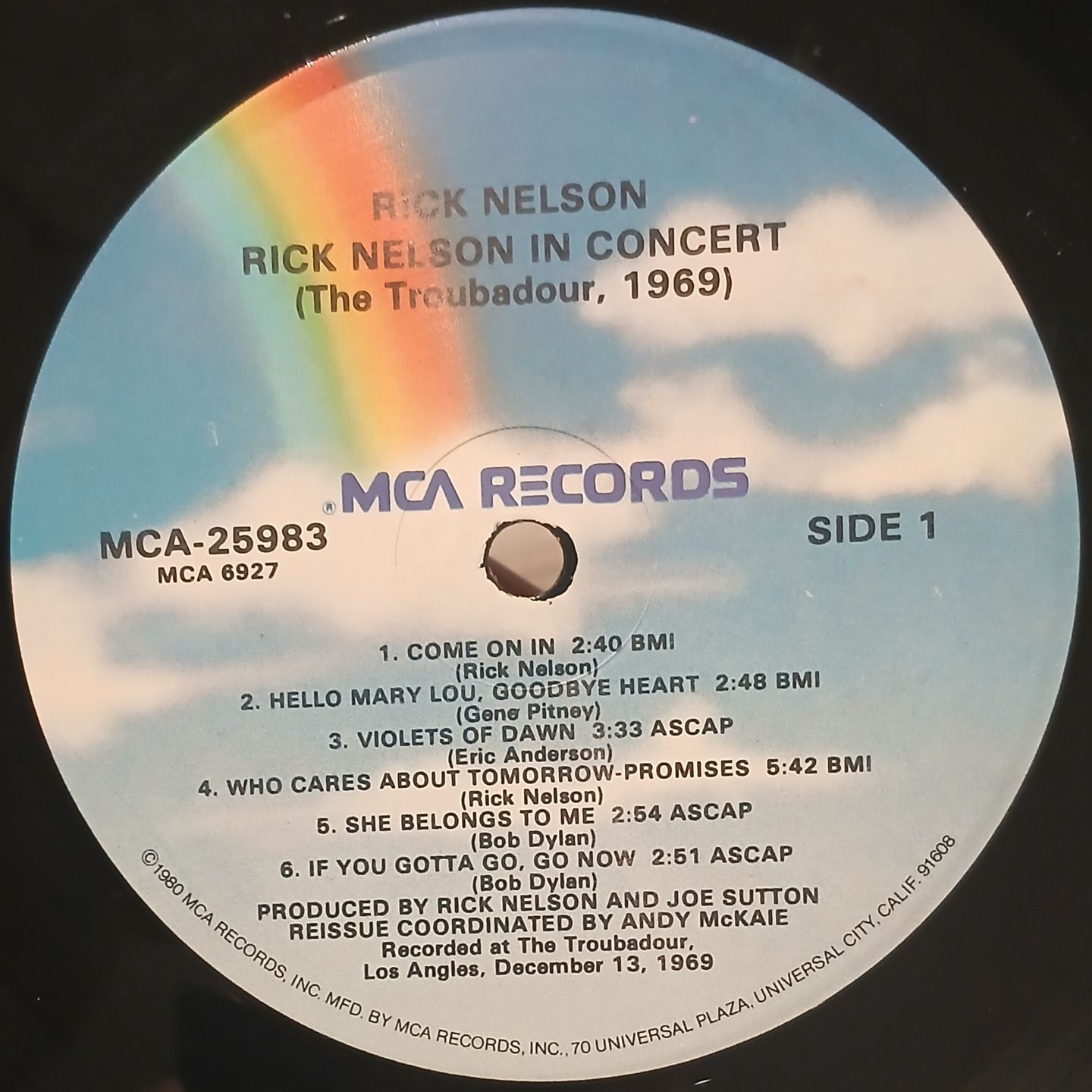 Ricky Nelson - Rick Nelson In Concert | MCA Records (MCA-25983) - 2 Ricky Nelson - Rick Nelson In Concert | MCA Records (MCA-25983) - 2