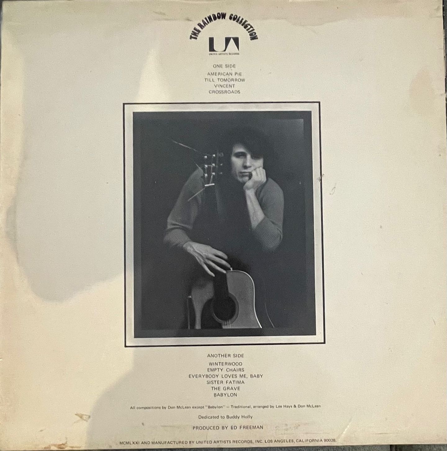 Don McLean - American Pie | United Artists (UAS-5535) - 2 Don McLean - American Pie | United Artists (UAS-5535) - 2