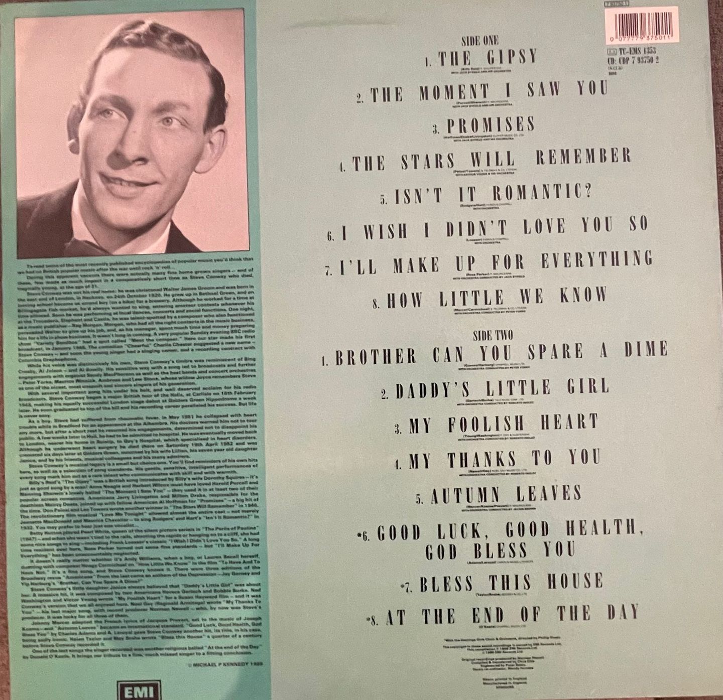 Steve Conway - The Best Of The EMI Years | EMI (EMS 1353) - 2