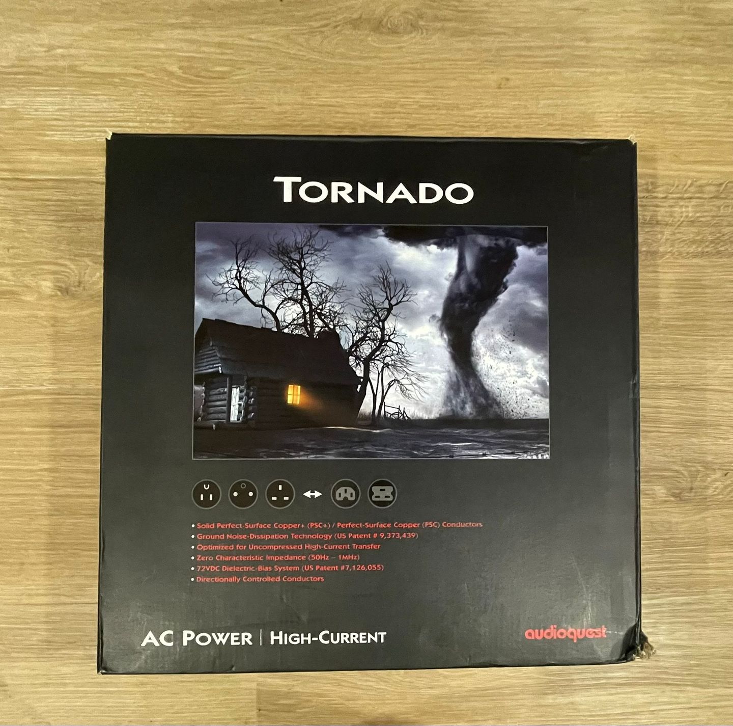 Audio Quest - Audio Quest Tornado High Current 2 Meter PowerCord - 2M, C-19, UK Plug - main Audio Quest - Audio Quest Tornado High Current 2 Meter PowerCord - 2M, C-19, UK Plug - main