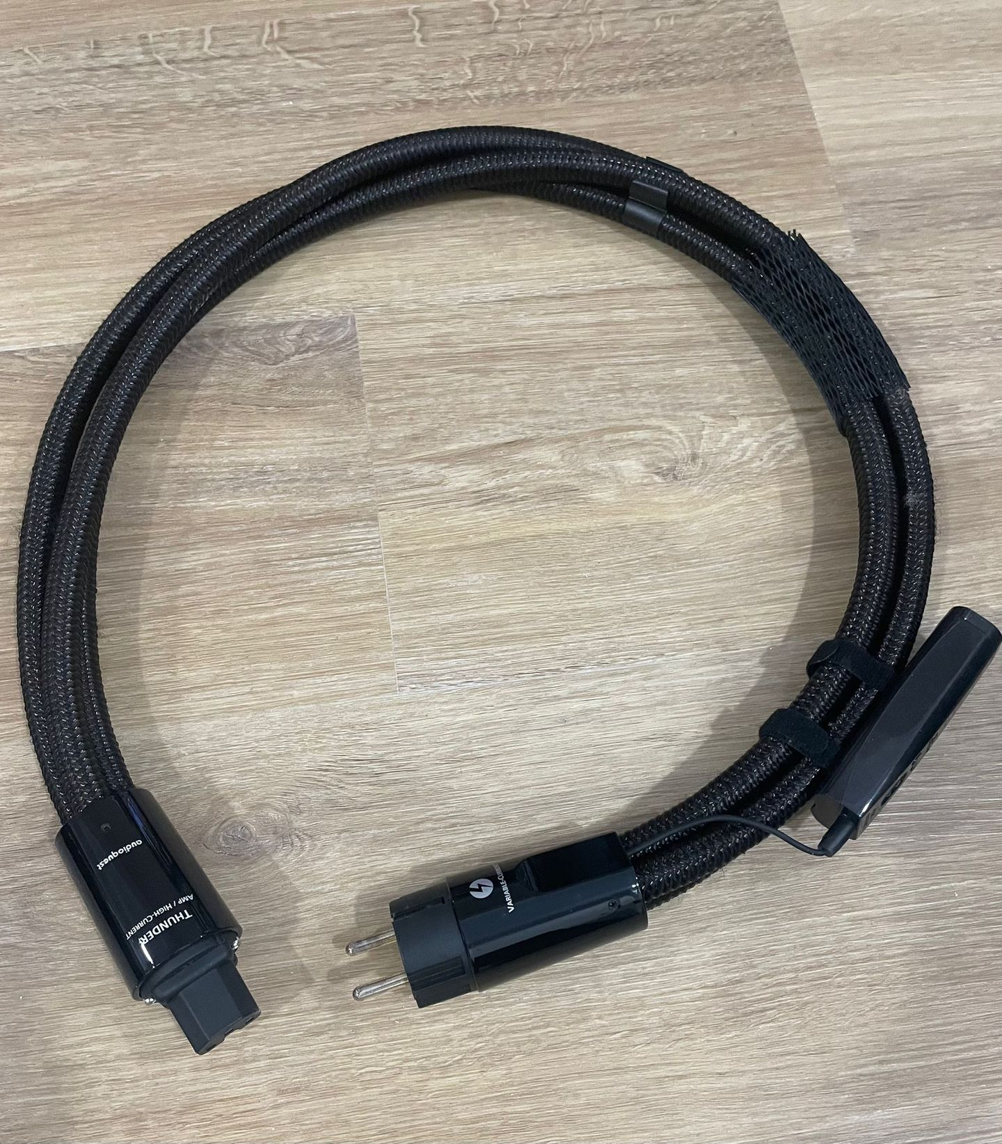 Audio Quest - Audio Quest Thunder High (variable) Current 1 Meter Power Cord - C-15, Europe Plug - 3 Audio Quest - Audio Quest Thunder High (variable) Current 1 Meter Power Cord - C-15, Europe Plug - 3
