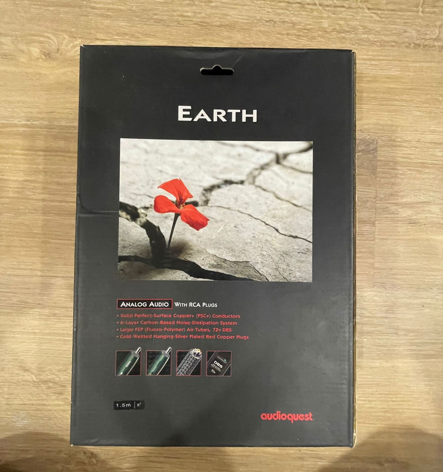 Audio Quest - Audio Quest Earth RCA Interconnect Pair - 1.5 Meter