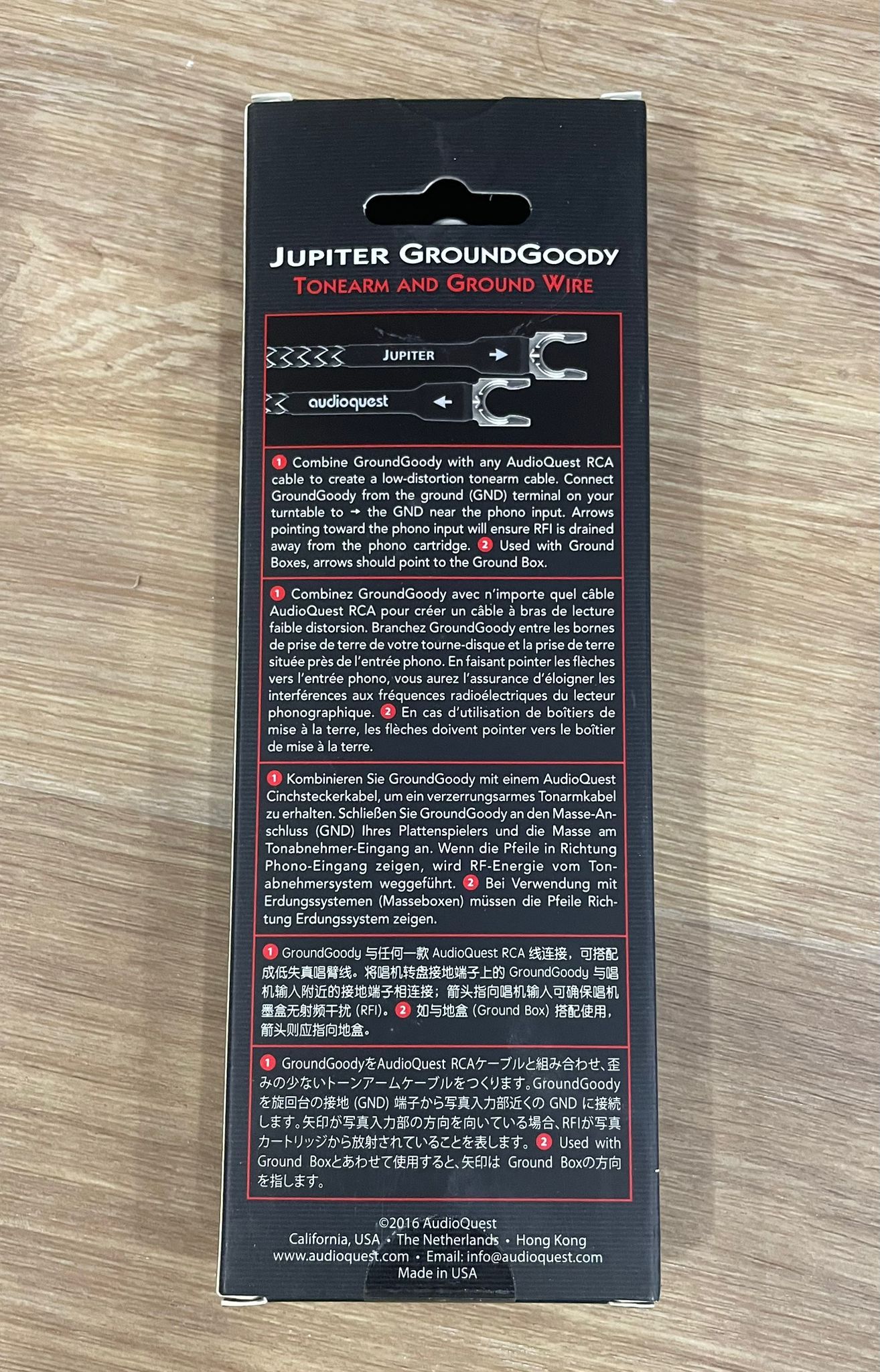 Audio Quest - Audio Quest Jupiter GroundGoody Tonearm and Ground Wire - 1.5 Meter - 6 Audio Quest - Audio Quest Jupiter GroundGoody Tonearm and Ground Wire - 1.5 Meter - 6
