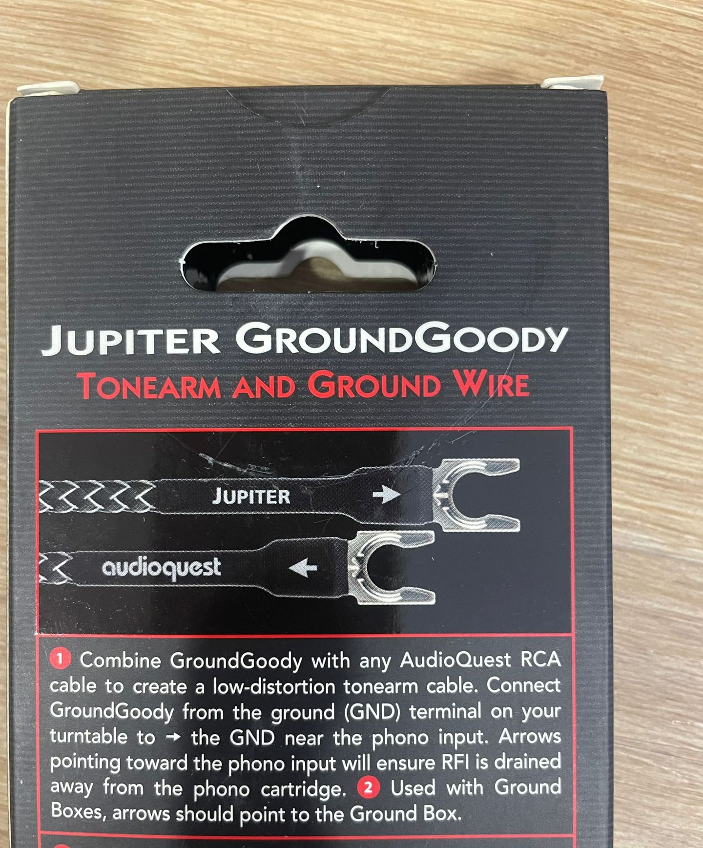 Audio Quest - Audio Quest Jupiter GroundGoody Tonearm and Ground Wire - 1.5 Meter - 2 Audio Quest - Audio Quest Jupiter GroundGoody Tonearm and Ground Wire - 1.5 Meter - 2