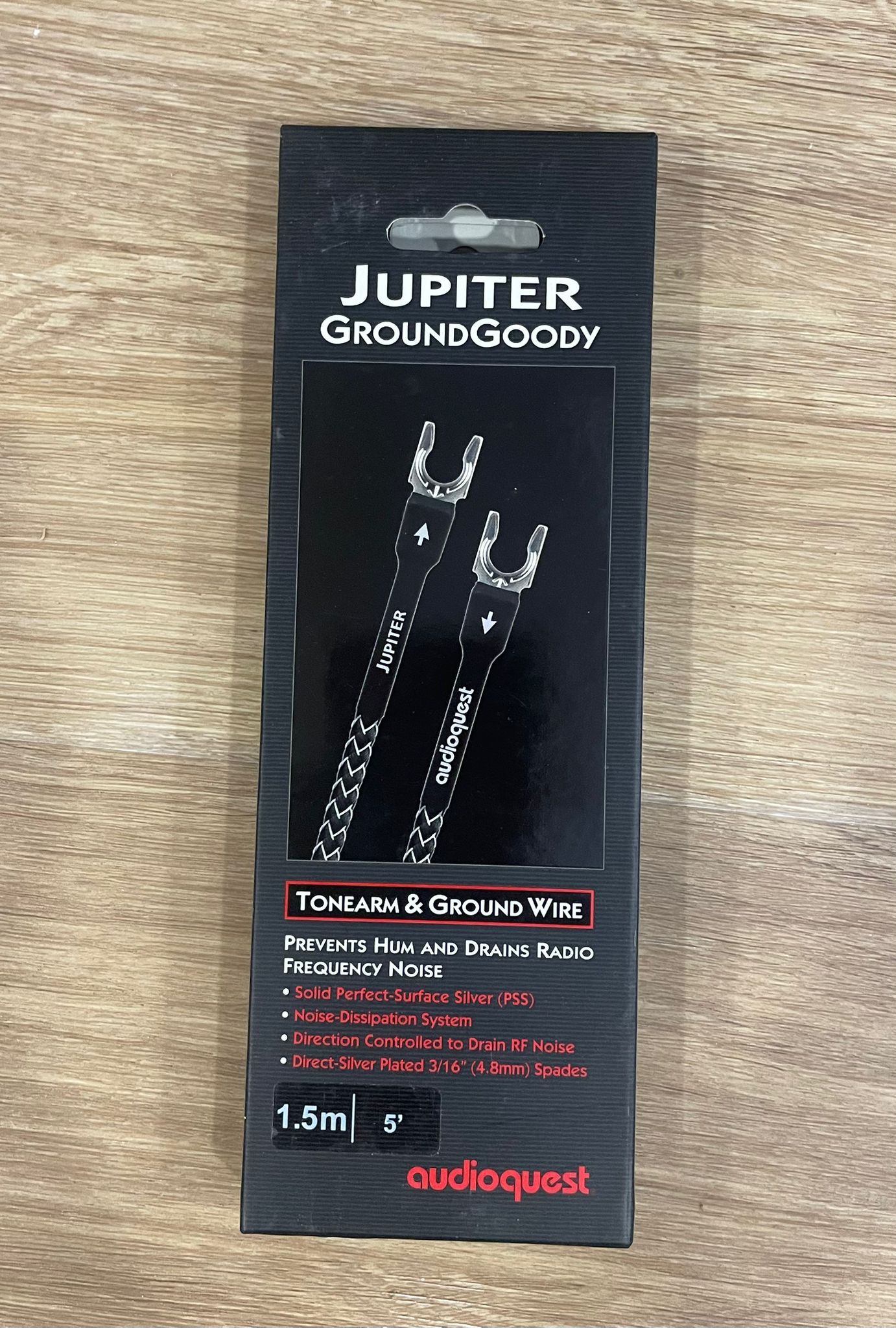 Audio Quest - Audio Quest Jupiter GroundGoody Tonearm and Ground Wire - 1.5 Meter - main Audio Quest - Audio Quest Jupiter GroundGoody Tonearm and Ground Wire - 1.5 Meter - main