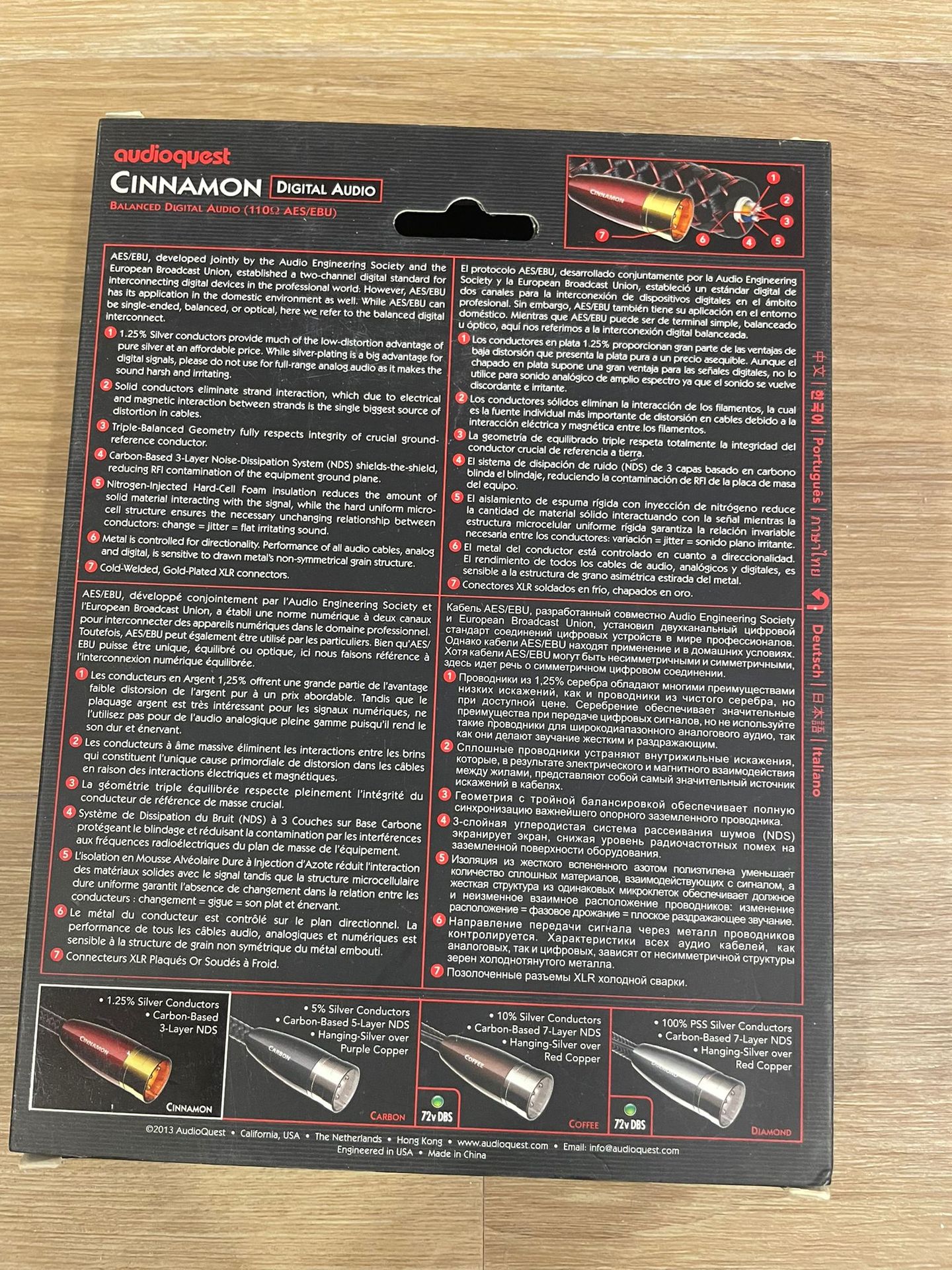 Audio Quest - Audio Quest Cinnamon Balance Digital Cable - 1.5 Meter - 5 Audio Quest - Audio Quest Cinnamon Balance Digital Cable - 1.5 Meter - 5