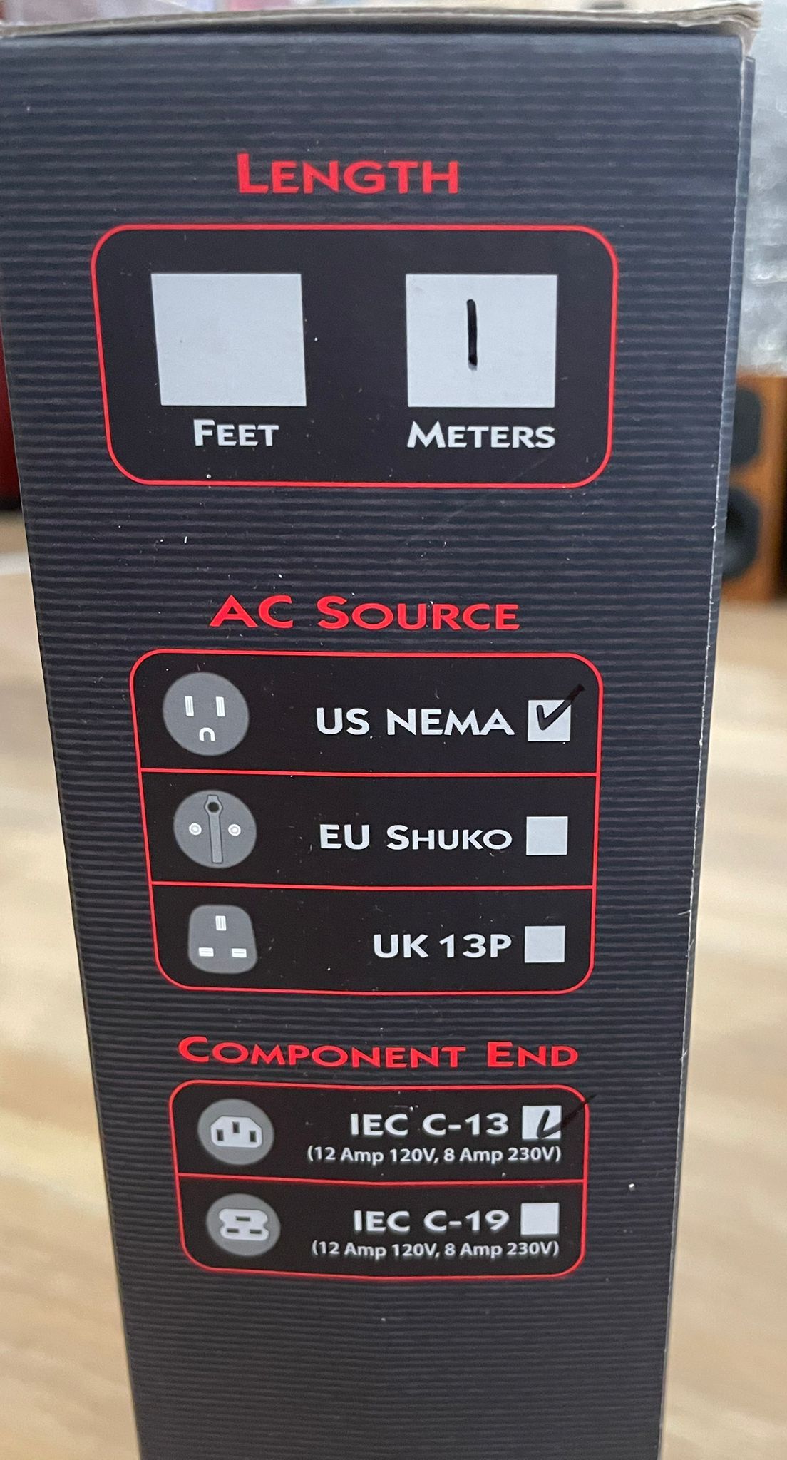 Audio Quest - Audio Quest Source Power Cord - 1 Meter, C-13, USA Plug - 7 Audio Quest - Audio Quest Source Power Cord - 1 Meter, C-13, USA Plug - 7