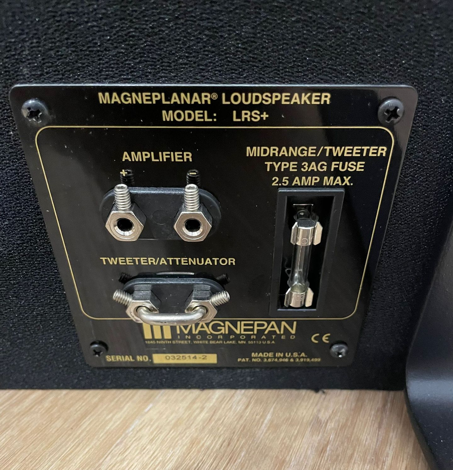 Magneplanar - Magneplanar Magnepan LRS+(Black) Pair - 3 Magneplanar - Magneplanar Magnepan LRS+(Black) Pair - 3