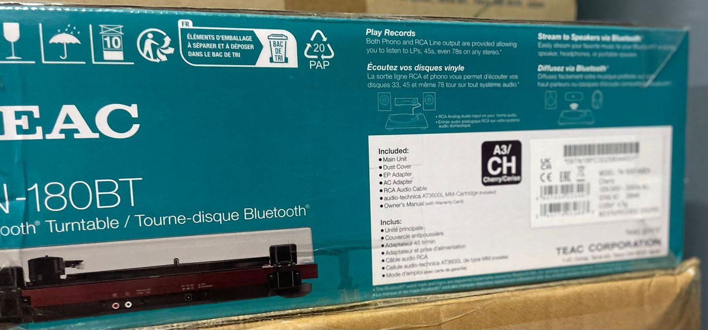 TEAC - TEAC TN-180BT Turntable - Cherry - main