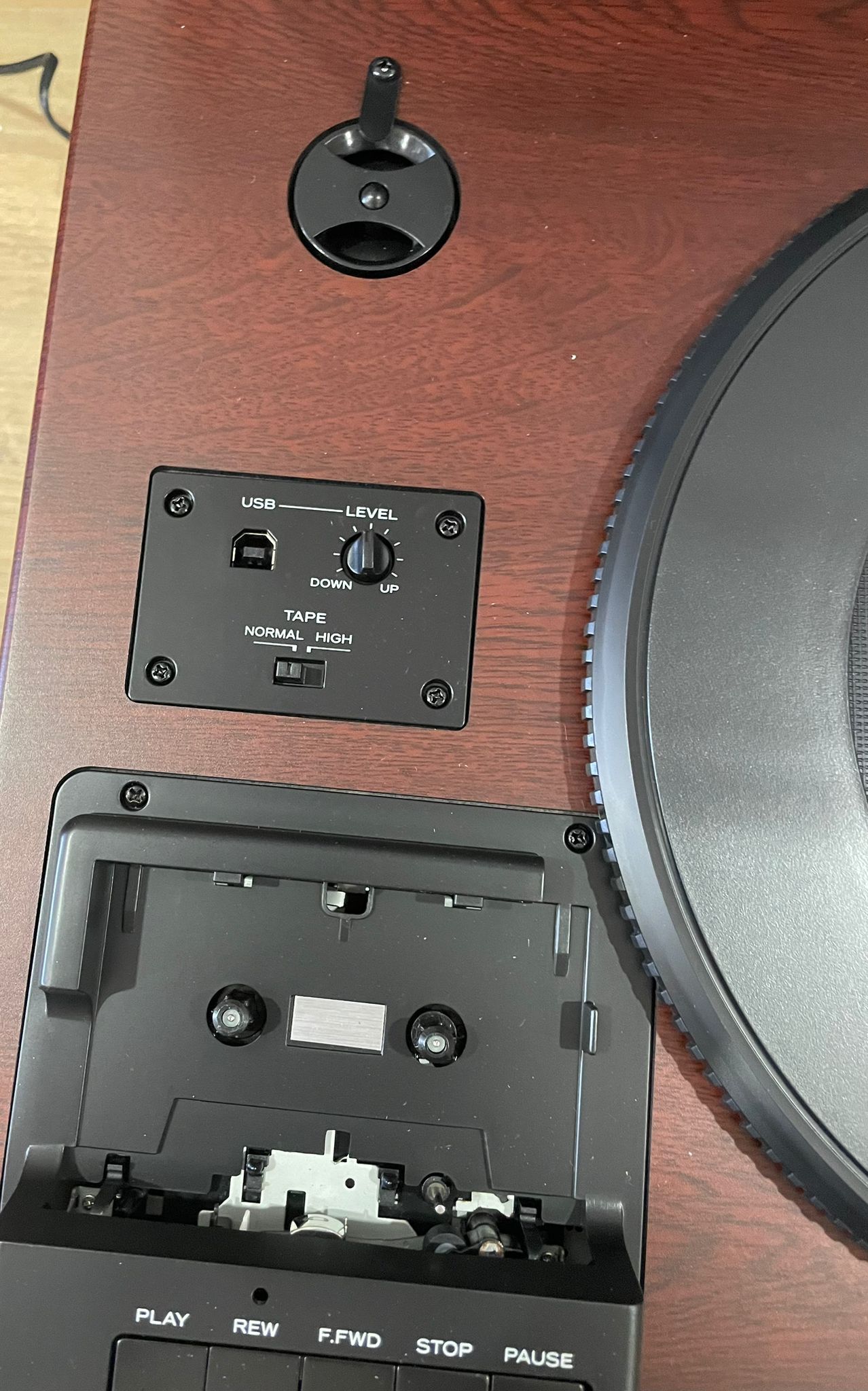 TEAC - TEAC LP-R550USB-B CD Recorder with Turntable Cassette Player - 5 TEAC - TEAC LP-R550USB-B CD Recorder with Turntable Cassette Player - 5