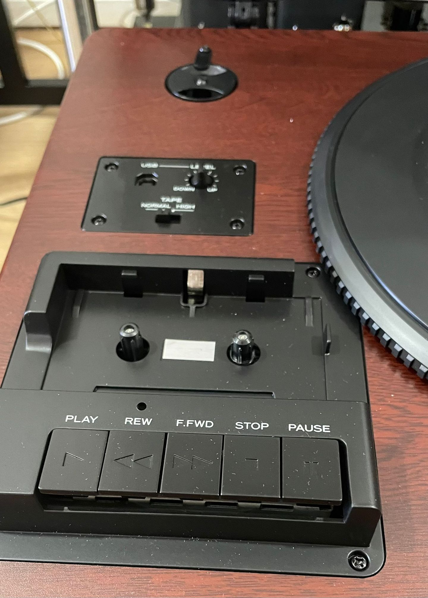 TEAC - TEAC LP-R550USB-B CD Recorder with Turntable Cassette Player - 4 TEAC - TEAC LP-R550USB-B CD Recorder with Turntable Cassette Player - 4