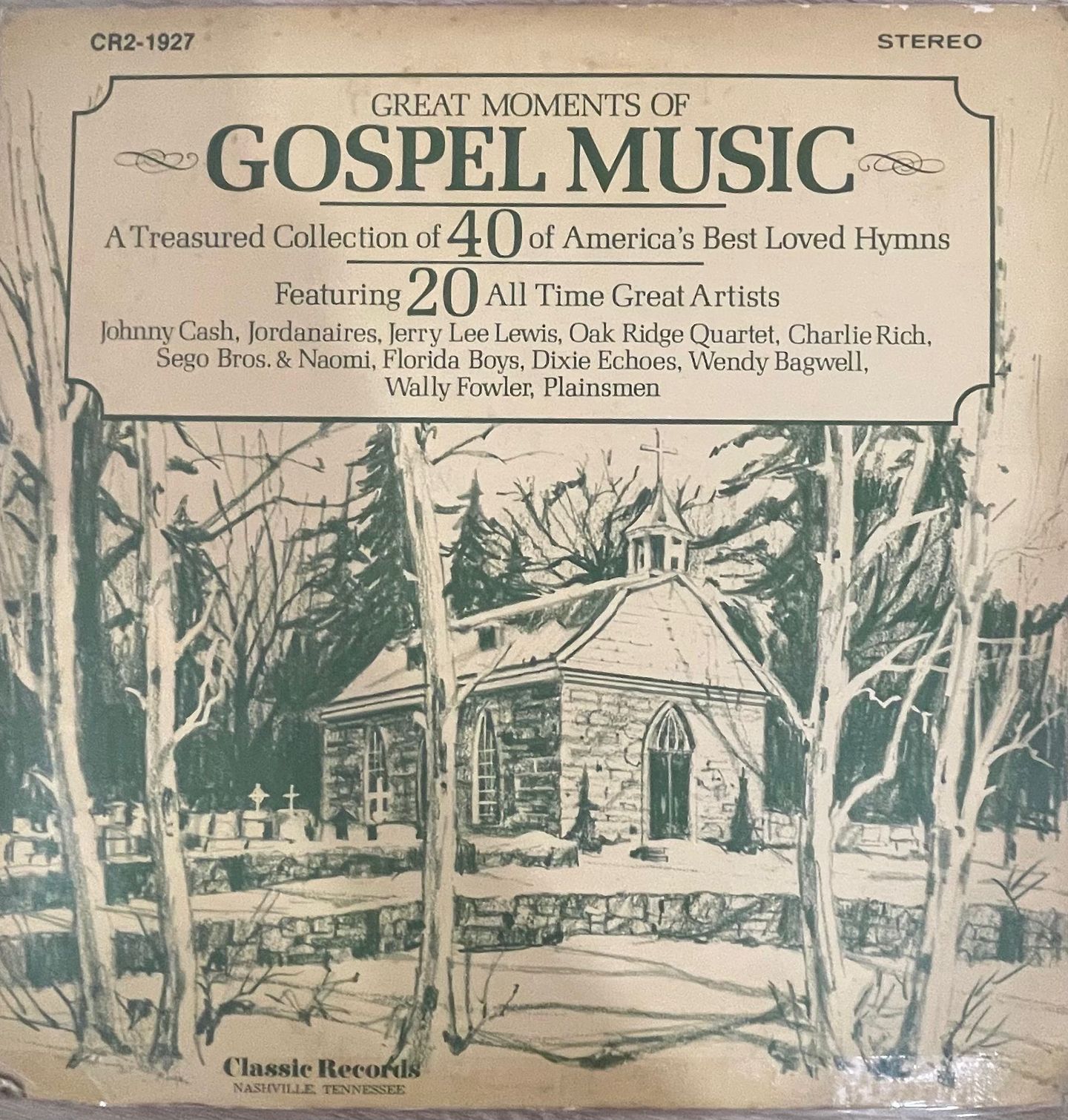 Various - Great Moments of Gospel Music | Classic Records (CR2-1927) - main
