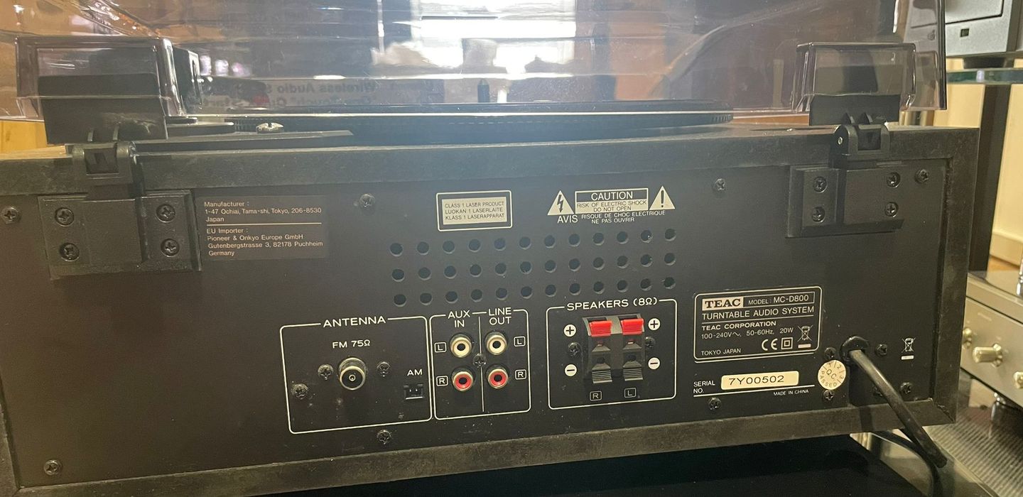 TEAC - TEAC MC-D800 All In One Turntable Speaker, CD System w/ Bluetooth - 5