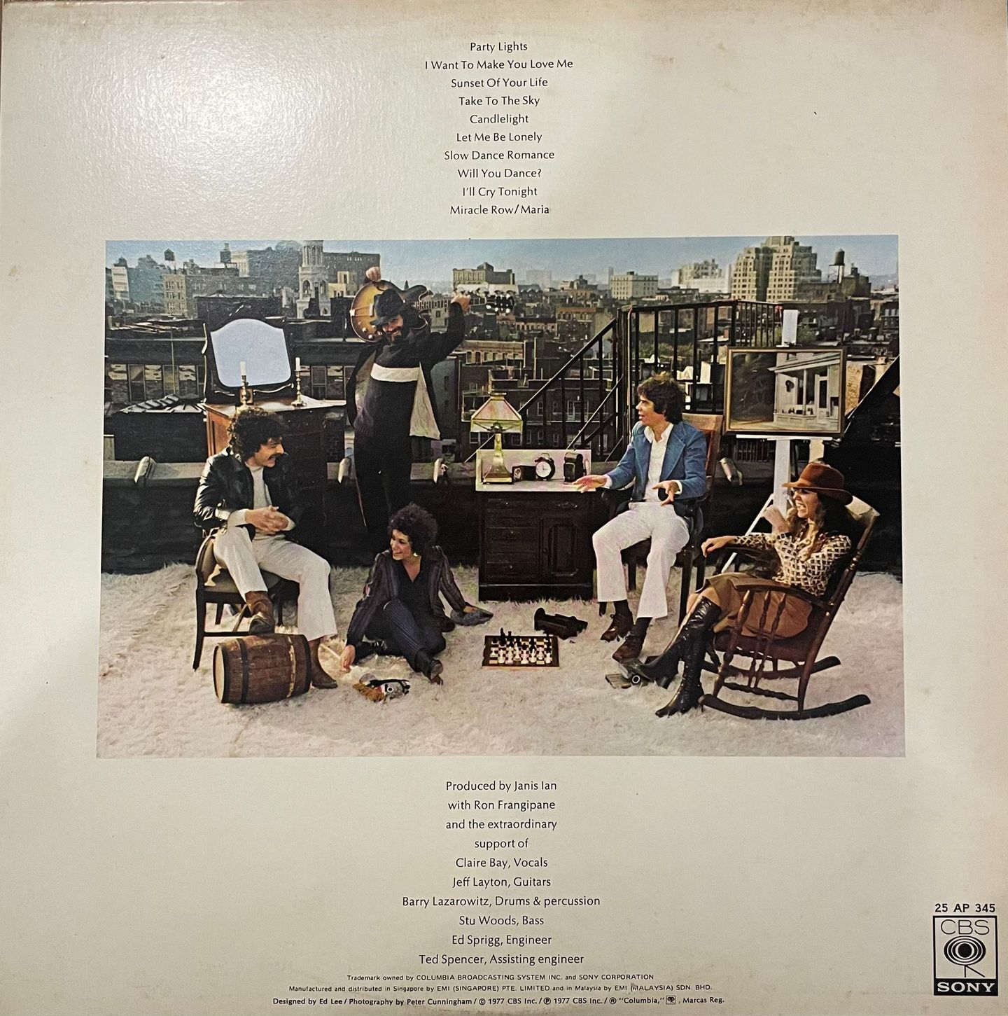Janis Ian - Miracle Row | CBS/Sony (25AP 345) - 2