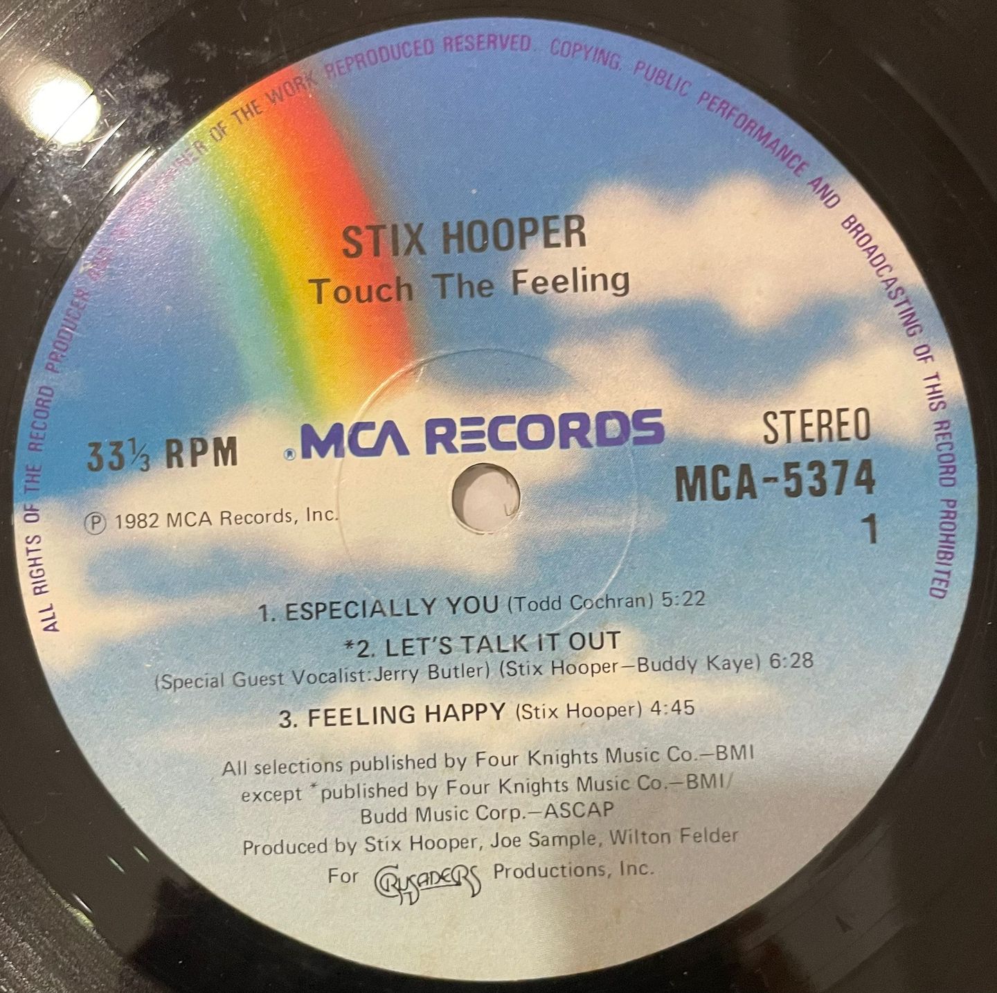Stix Hooper - Touch The Feeling | MCA Records (MCA-5374) - 4 Stix Hooper - Touch The Feeling | MCA Records (MCA-5374) - 4