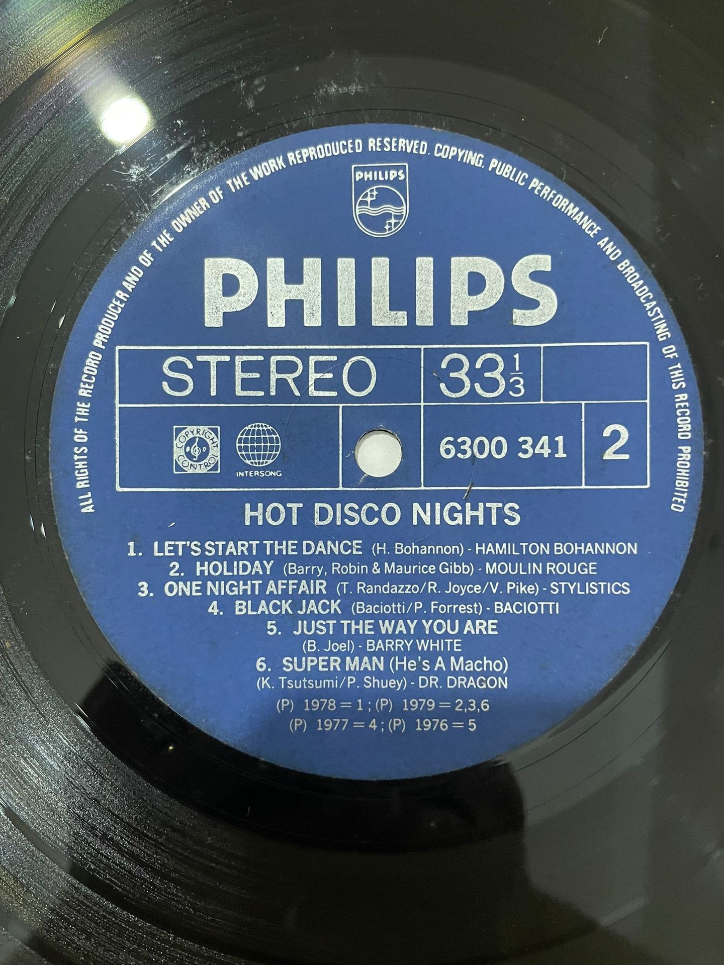 Various - Hot Disco Nights | Philips (6300 341) - 4