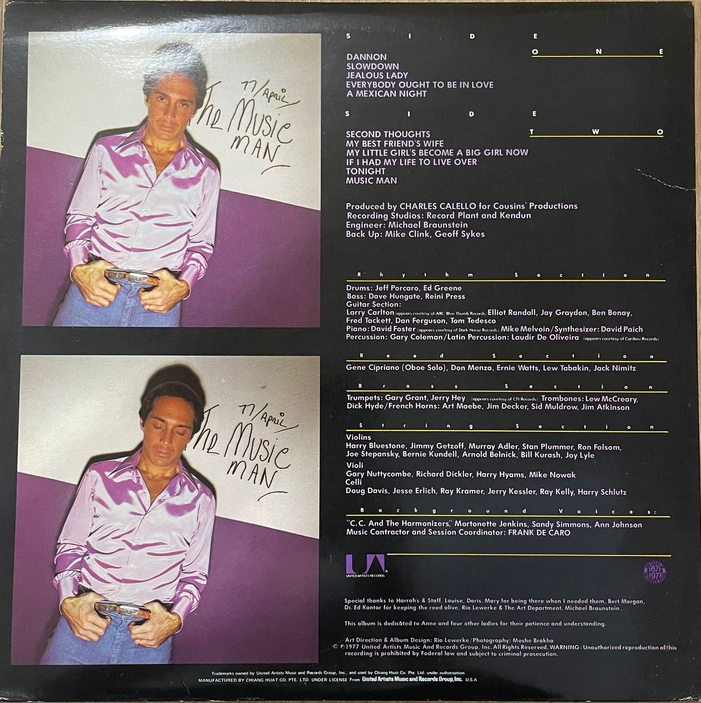 Paul Anka - The Music Man | United Artists Records (UA-LA746-H) - 2