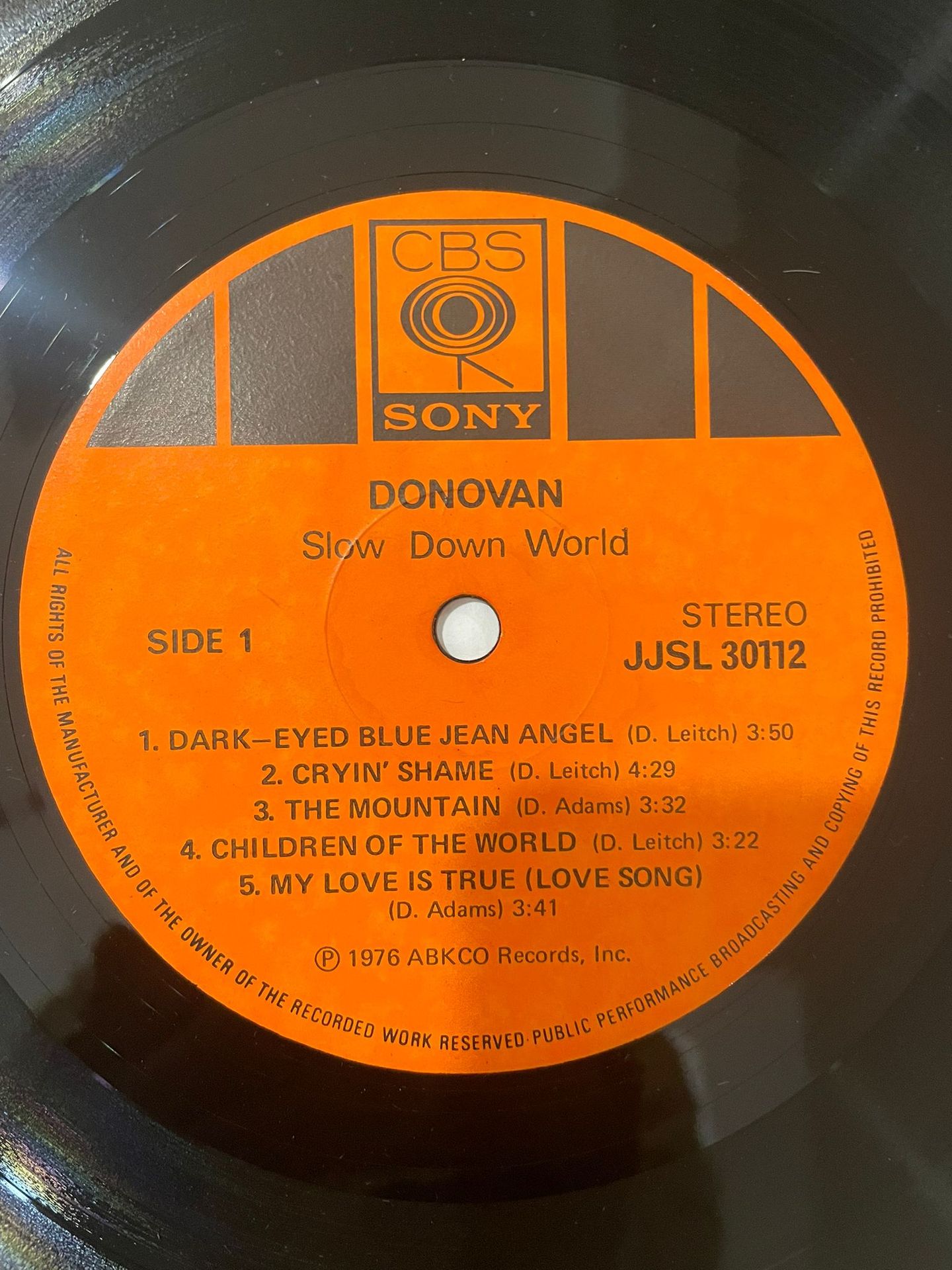 Donovan - Slow Down World | CBS/Sony (JJSL 30112) - 5 Donovan - Slow Down World | CBS/Sony (JJSL 30112) - 5