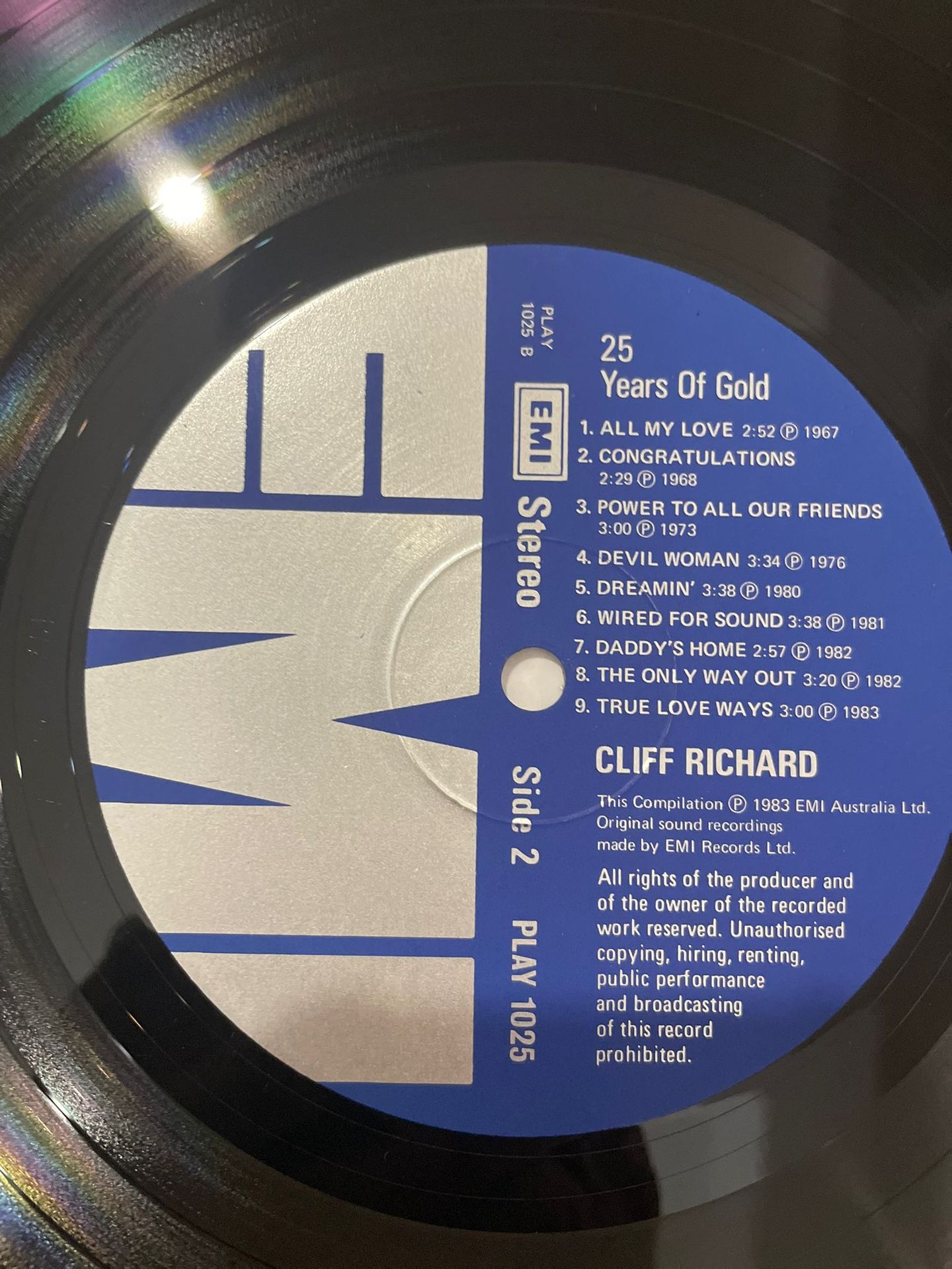 Cliff Richards & C & Cliff Richard - 25 Years Of Gold | EMI (PLAY-1025) - 4 Cliff Richards & C & Cliff Richard - 25 Years Of Gold | EMI (PLAY-1025) - 4