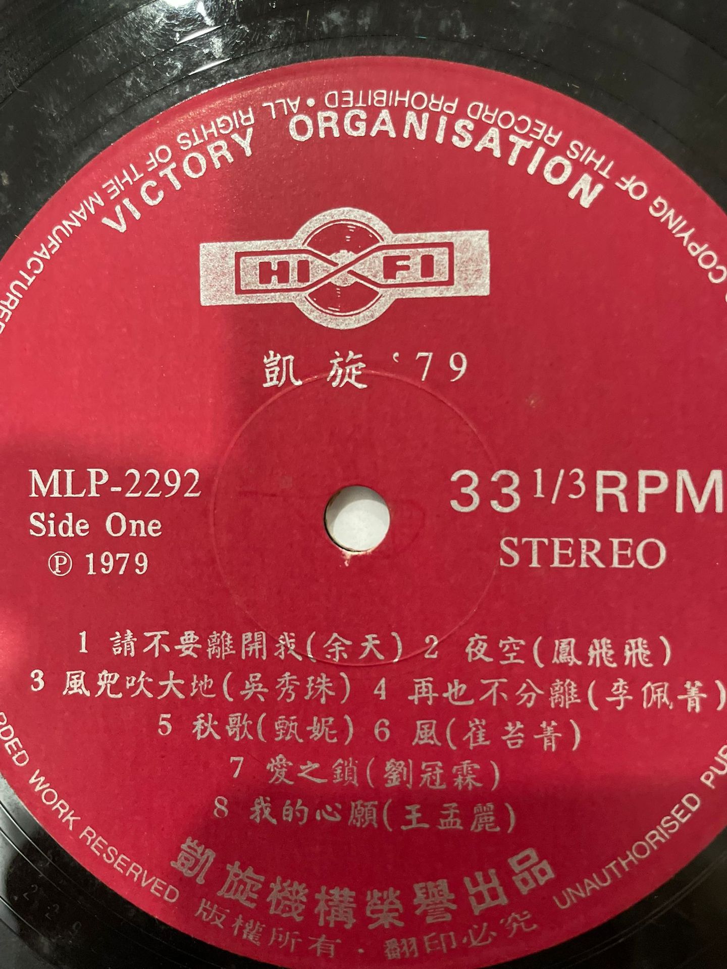 Various - 凱旋'79台湾十大紅歌星 | Victory Records (MLP-2292) - 5