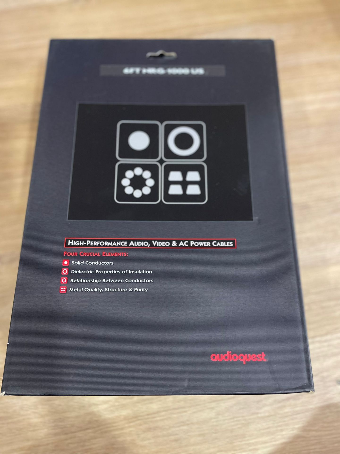 Audio Quest - Audio Quest NRG-1000 US Power Cord 6Ft. C15 - main