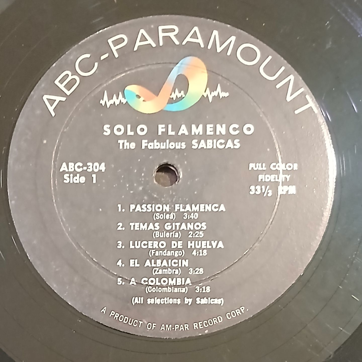 Sabicas - Solo Flamenco | ABC-Paramount (ABC 304) - 3