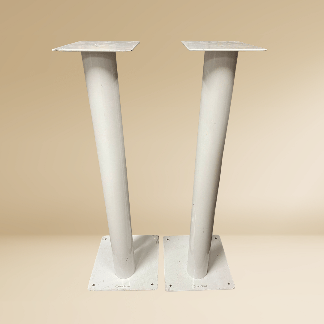 Norstone - Norstone Stylum 3 Speaker Stand Pair - White, Height: 78cm