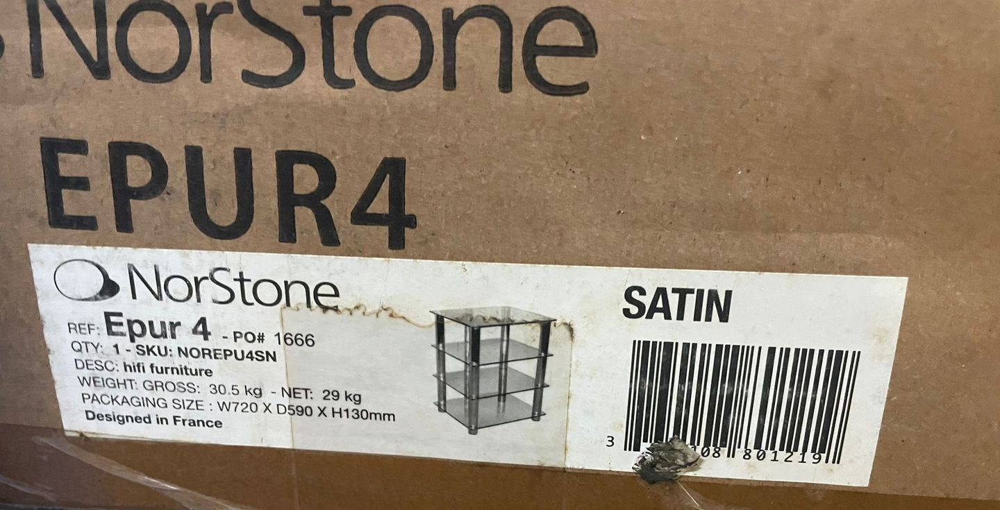 Norstone - Norstone Epur 4 Audio Rack - Satin - 3 Norstone - Norstone Epur 4 Audio Rack - Satin - 3