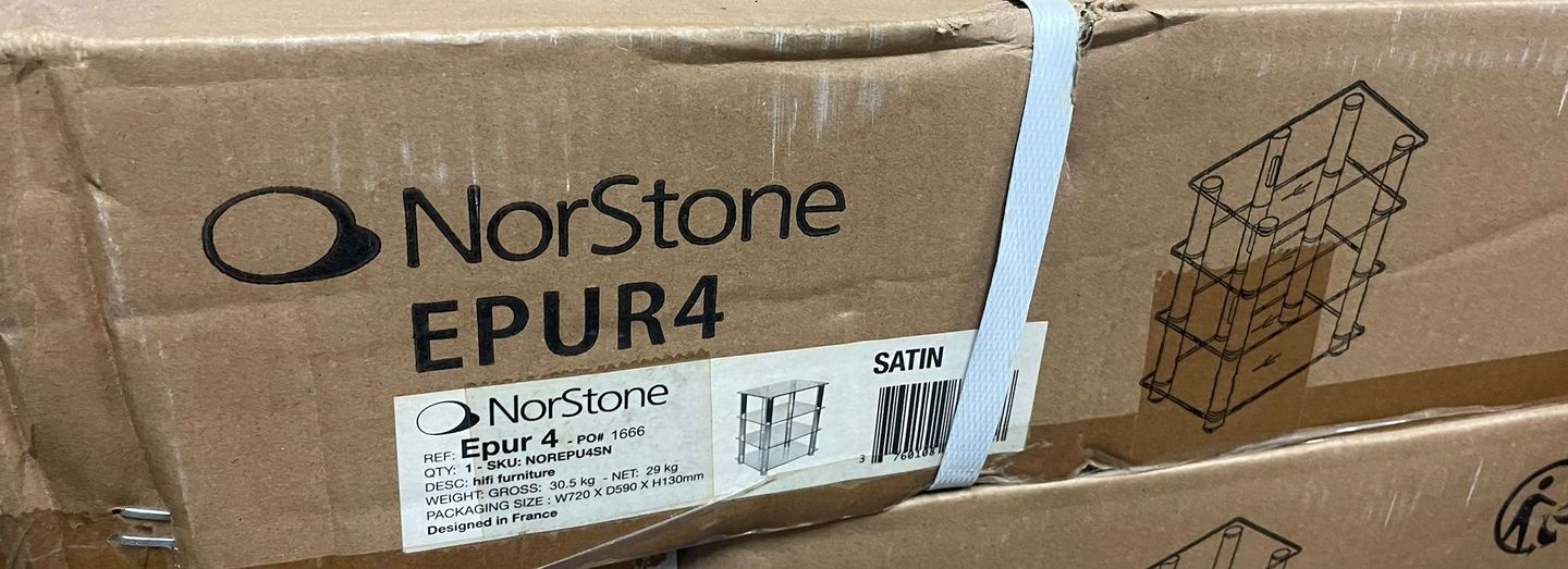 Norstone - Norstone Epur 4 Audio Rack - Satin - 2 Norstone - Norstone Epur 4 Audio Rack - Satin - 2